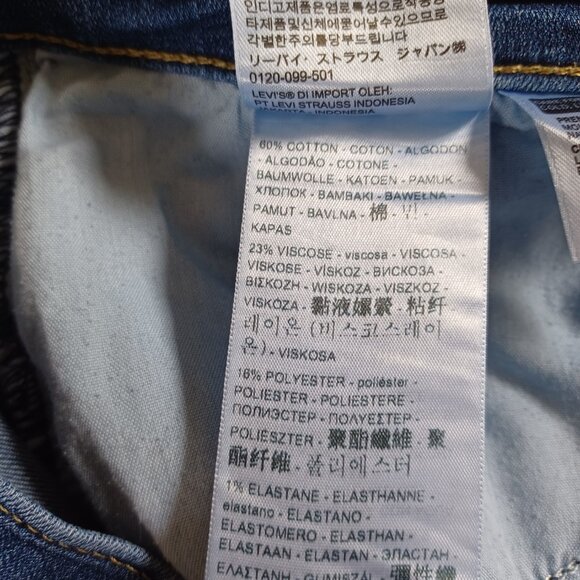 Levi's Womens Jeans Classic Bootcut Dark Wash Highrise Stretch Denim Size 18 - Picture 9 of 13